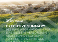 Executive Summary: Bessere Informationen für eine bessere Versorgung - Neuseelands Konzept für eine effiziente und finanzierbare Gesundheitsversorgung